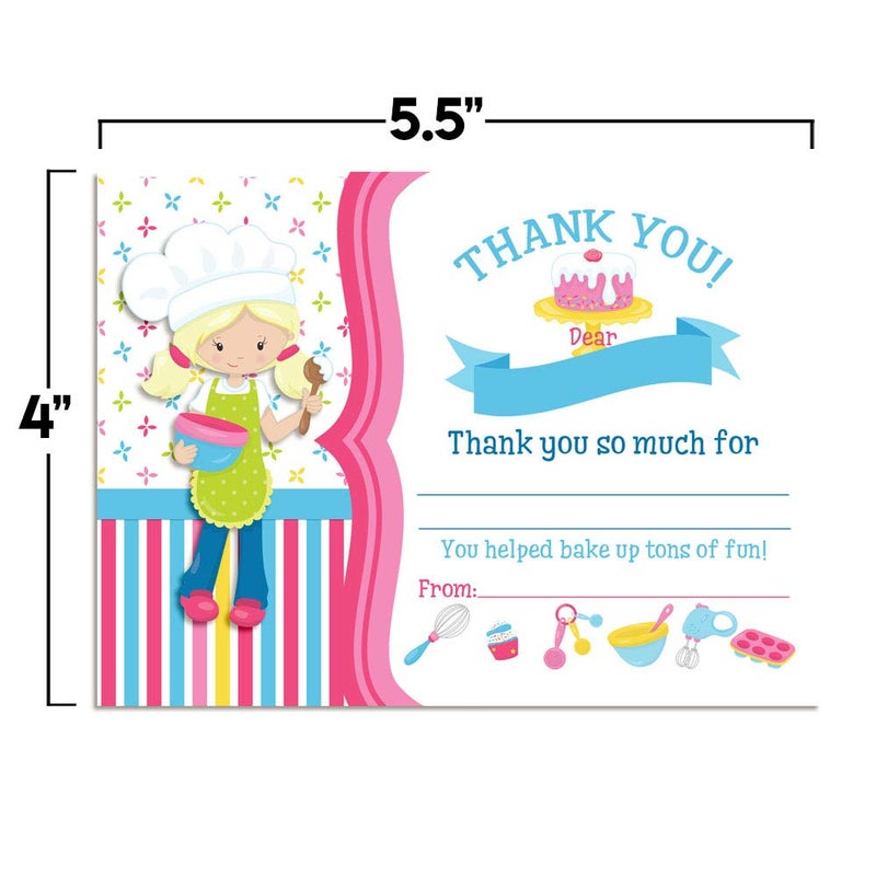 Amanda Creation Jump Bounce & Play Birthday Thank You Notes for Kids, Ten 4" x 5.5" Fill In the Blank Cards with 10 White Envelopes by AmandaCreation - Image 5